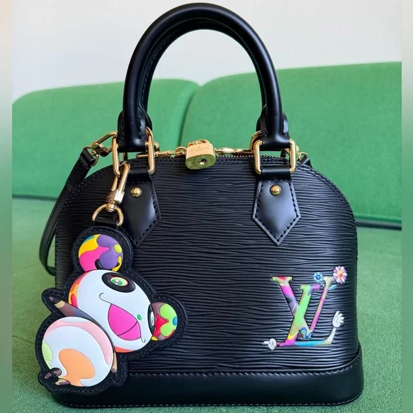 LOUIS VUITTON LV X TM Monogram Superflat Alma BB in Black - Picture 1 of 11